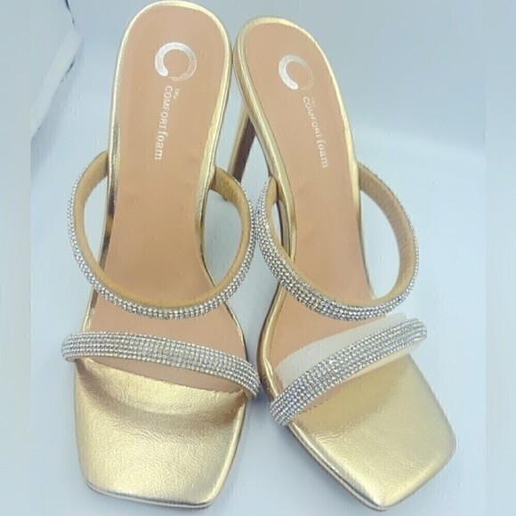 JOURNEE COLLECTION Women's shoes Reena Slide Dress Sandals, heels size 8… - Picture 6 of 9